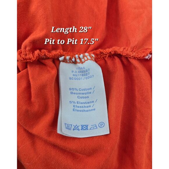 Boden Orange Ruched Tank Top (Size US 12 / UK 16) - Picture 6 of 7